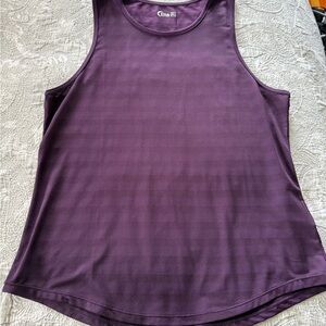 ZYIA Purple Sleeveless Tank Top with Rounded Neckline